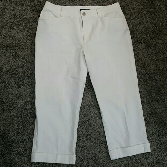 CLEARANCE /Make an offer! Ralph Lauren Crop jeans Sz 8 - Picture 1 of 4
